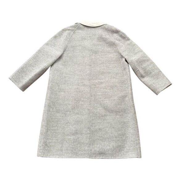 LE 17 SEPTEMBRE Wool-Blend Twill Coat Light Grey Size 38 / US 6 - Picture 3 of 7